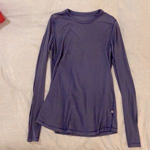 Lululemon Blue sheer long sleeve shirt